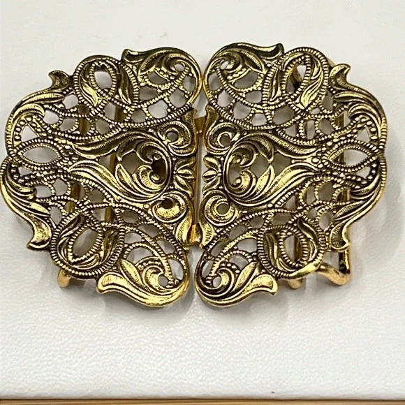Vintage | Accessories | Vintage Filigree Belt Buckle | Poshmark display picture 3